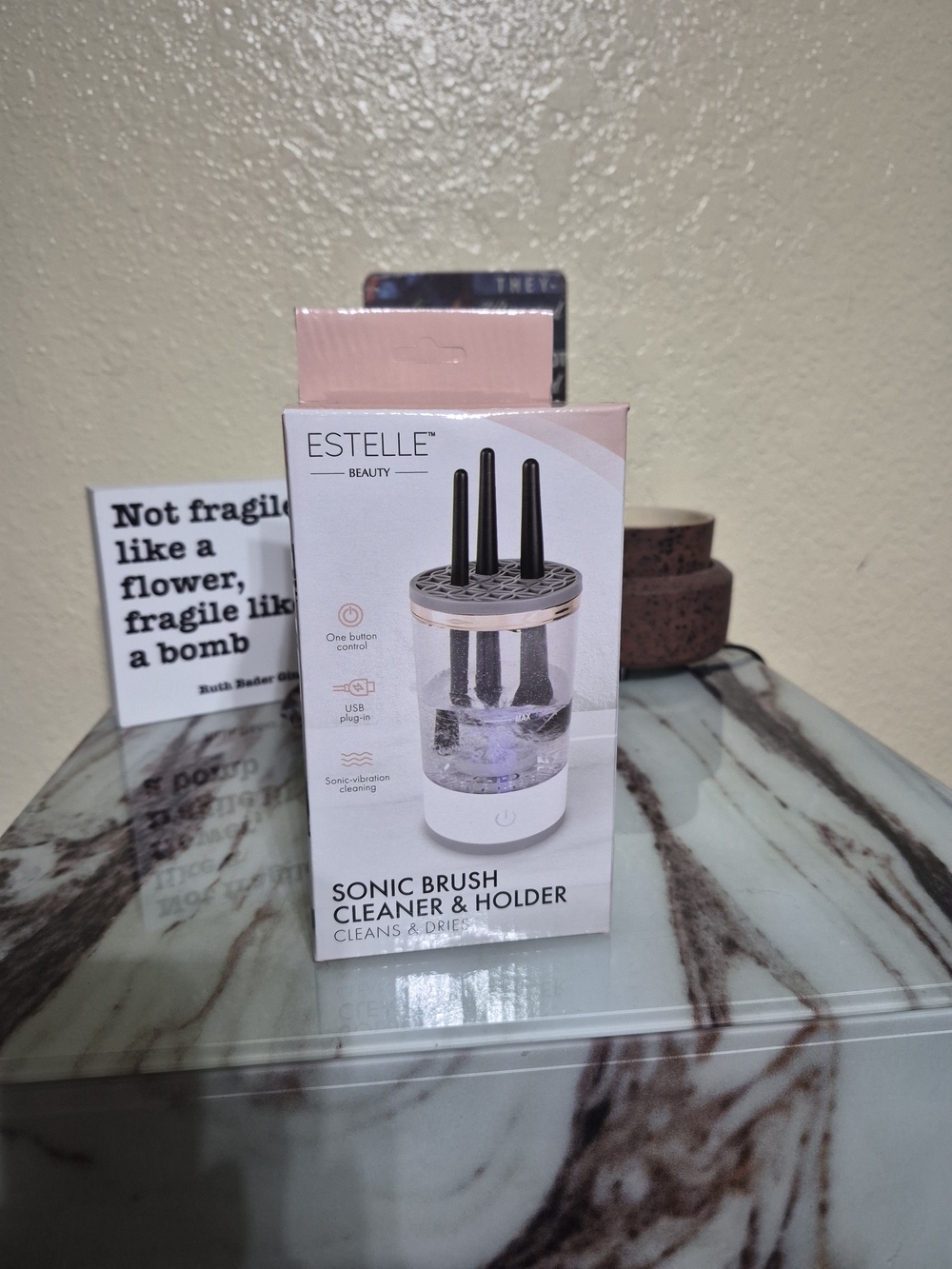 Estelle Beauty Sonic Brush Cleaner & Holder